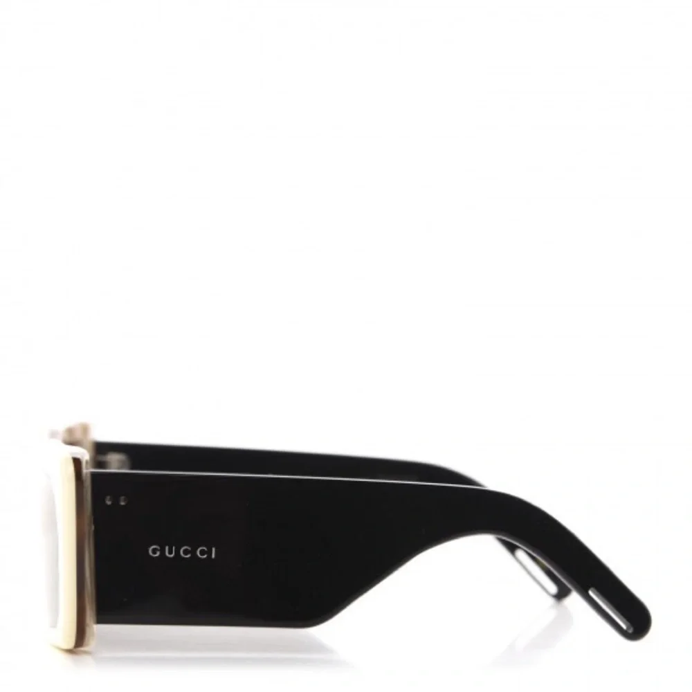 New GUCCI Acetate Rectangular Flap GG0543S Sunglasses White Black
